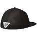 Columbia Unisex PFG Mesh Flat Brim Ball Cap, Black/Fish Flag, S/M
