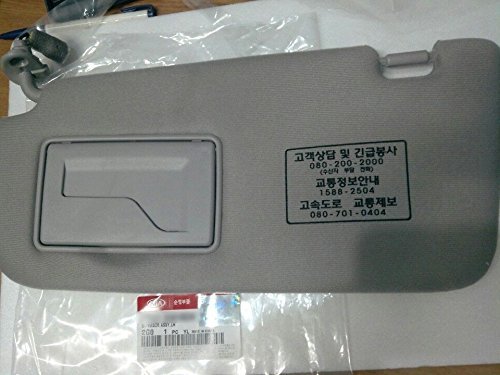 Kia Motors OEM Genuine 852012G010QW Factory Front Driver Left Inside Sun Visor 1-pc Gray For 07 08 09 10 Kia Optima : Magentis
