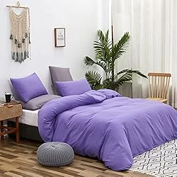 Houseri Purple Comforter Set King Lavender Bedding