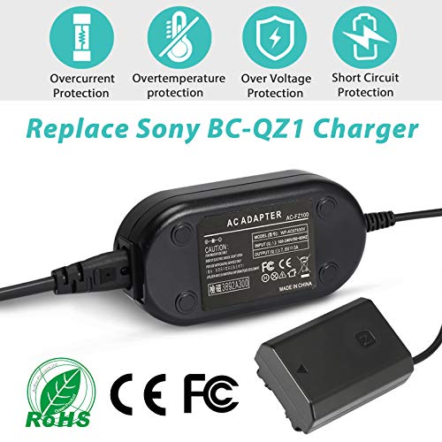 PowEver NPFZ100 Camera AC Power Adapter Dummy Battery Charger Kit for