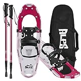 ALPS Lightweight Snowshoes Set for Women,Girls+Trekking Poles,Carrying Tote 14