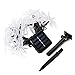 Qedertek Dragonfly Solar String Lights, 20ft 30 LED Waterproof Fairy Decoration Lighting for Indoor/Outdoor Home, Patio, Lawn, Garden, Party, Wedding, Seasonal Holiday, and Christmas (White)