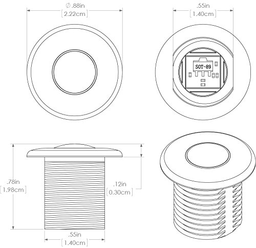 Lumitec 101085 Newt Courtesy Light, Blue Output
