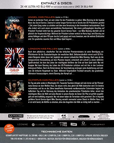 Olympus/London/Angel has fallen - Triple Film Collection Ultra-HD Blu-ray (3x 4K Ultra-HD) (3x Blu-ray) 2