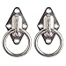 FEMOR Diamond Pad Eye Plate, 8mm Heavy Duty Anchor with Ring for Wall/Ceiling Mount, Great for Suspension Training Straps, Crossfit Olympic Rings, Yoga Swings, Hammocks, Boxing Equipment, Boat & Marin