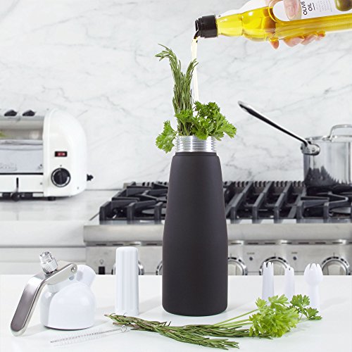 Impeccable Culinary Objects (ICO) Professional Aluminum Cream Whipper, Black