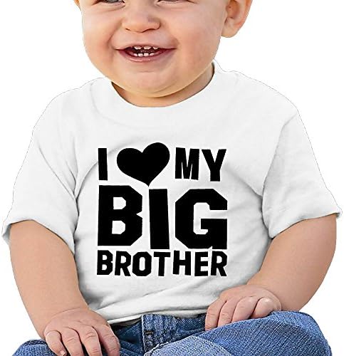 Baby's I Love My Big Brother T-srhits Little Unisex White Size 12 Months (6-24 Months)