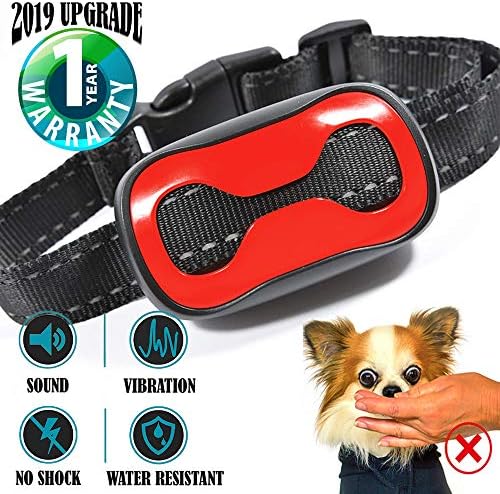 TrainerPro Dog Bark Collar - Humane Anti Barking Training Collar - Sound and Vibration Bark Control - 2019 Upgrade - Small Dog Bark Collar, Medium Dog Bark Collar, Large Dog Bark Collar - no Shock