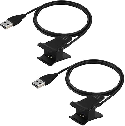 AWINNER Charger for Fitbit Alta USB Charging Cable Replacement 2 Pack