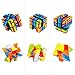 Bfull Cube Set 1 Speed Cube Set, 3x3x3 Magic Cube Set of Torsion Twisted Cube and Colorful Cube Puzzle Toy for Kids and Adults
