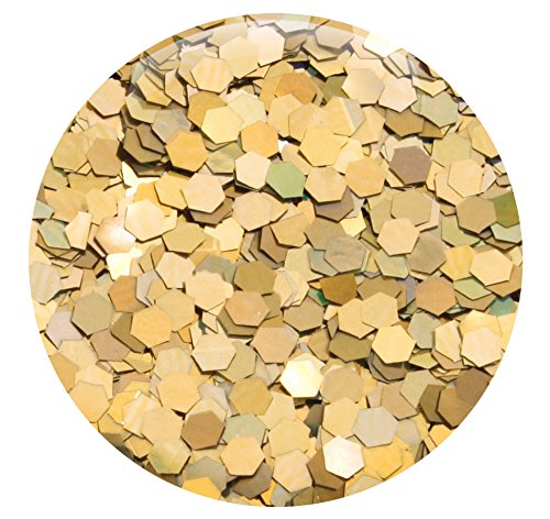 Beautiful Variety Of Holographic Silver and Gold Glitter! 6 PK Glitter Kit - Solvent Resistant & Great for Nail Art Polish, Gels, Acrylics Supplies - Quality Glitter Made in the USA! (10 Gram Jars)