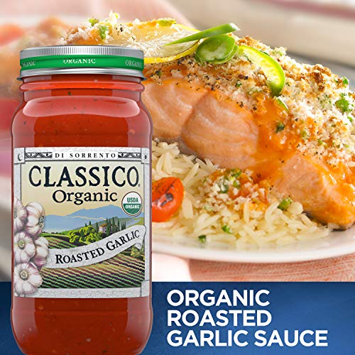 Classico Organic Di Sorrento Roasted Garlic Pasta Sauce, 24 oz Jar