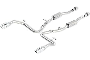 BORLA 140446 Cat-Back Performance Exhaust System for 1999-2004 Ford Mustang Cobra 4.6L Supercharged/ 5.4L V8 Manual Transmission Coupe (w/Independent Rear Suspension).