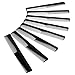 BBTO 8 Pack Plastic Hairdressing Styling Combs, 6.89 Inch Unbreakable Pocket Fine Tooth Hair Comb for Salon and Hotel Hair Care Tools (Black)