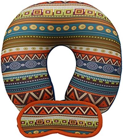 JOODS U Shaped Travel Eye Massage Pillow Neck Car Travel Cushion Foam Pillows For Body Rest As the picture shows
