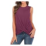 VEKDONE Women Casual Slim Fit Sleeveless Tops Cute