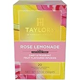 Taylors of Harrogate Rose Lemonade Herbal Tea Bags, 20ct (Pack of 1)
