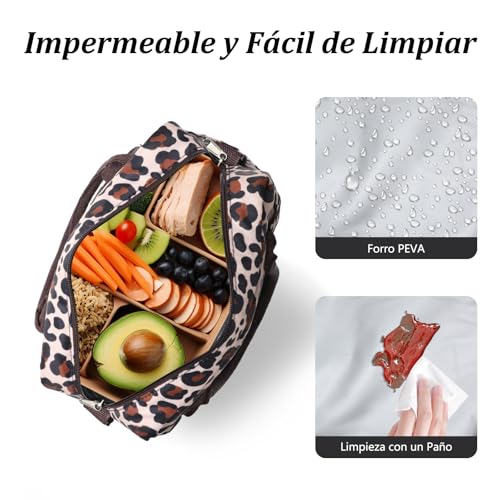 AOTM Spallacci Regolabili Lancheira de Termica Thermal Bag, 12L Food Bag, Food Bag, Lunch Bag, Office Travel Picnic