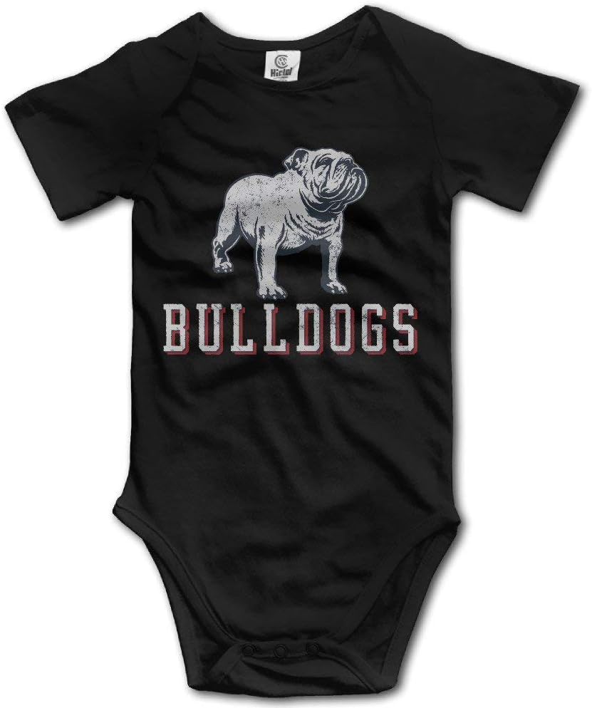 Apytgk6ML Baby Infants 100% Cotton Short Sleeve Onesies Toddler Bodysuit Cruel Bulldog BabySuits