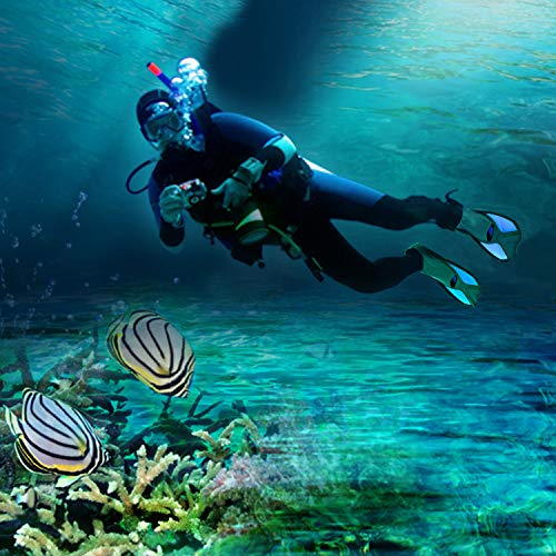 Onefeng Sports Short Dive Fins for Swimming and Snorkeling (Medium)