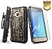 Galaxy Luna Case (4G LTE) / Express 3 / Amp 2 w/[Tempered Glass Screen Protector], NageBee [Heavy Duty] Armor Shockproof [Belt Clip] Holster [Kickstand] Combo Case for Samsung Galaxy J1 2016 -Camo