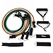 Amzdeal Resistance Bands Set with Door Anchor, Handle, Ankle Strap, Resistance Tube Band for Fitness