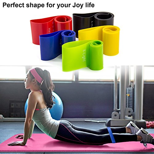 AIMKE Resistance Bands, Resistance Loop Exercise Bands, Durable Pull Up Assist Bands, Stretch Bands for Physical Therapy, Workout Bands Set for Yoga, Home Gym