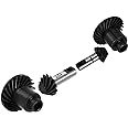 INJORA 12T/22T Overdrive Gear and 24T/10T Underdrive Alloy Steel Helical Gear Set for TRX4M 1/18 RC Crawler Car Upgrade