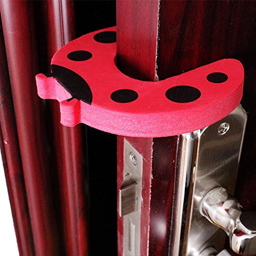Miraclekoo 7 Pcs Children Safety Animal Foam Door Stopper Cushion Cushiony Finger Pinch Guard Set for Baby, Each Animal - Thumbnail 4