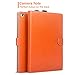 iPad Air 2 Case, Cambond Ultra Slim Light Weight Sleep Awake Smart Stand Case with Card Slots and Stylus Holder, Protective Premium PU Leather Cover Case for Apple iPad Air 2 (iPad 6), Vibrant Orange