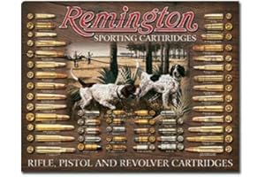 Remington Sport Cartridges Chart Metal Sign Gun Hunting Ammo Decor Gift