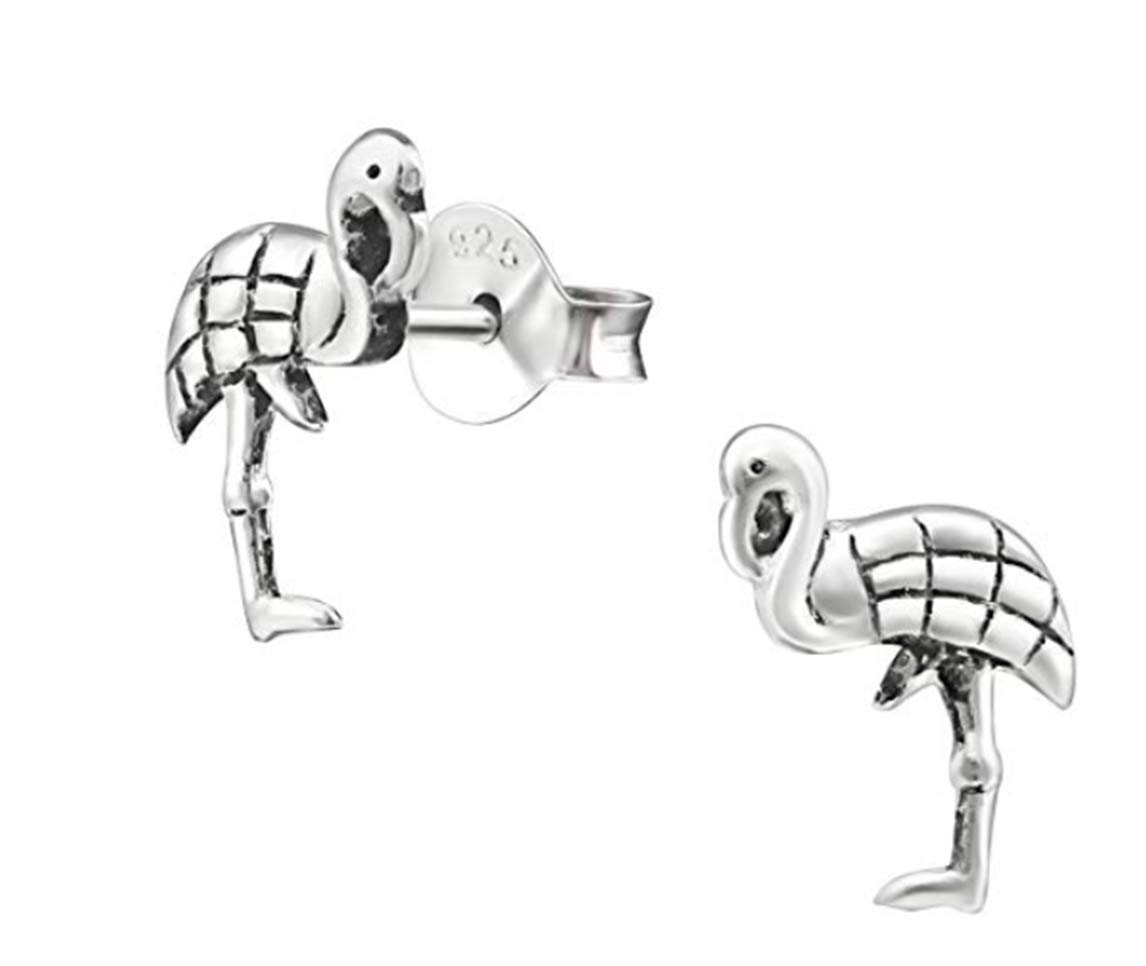 Flamingo Earrings - 925 Sterling Silver