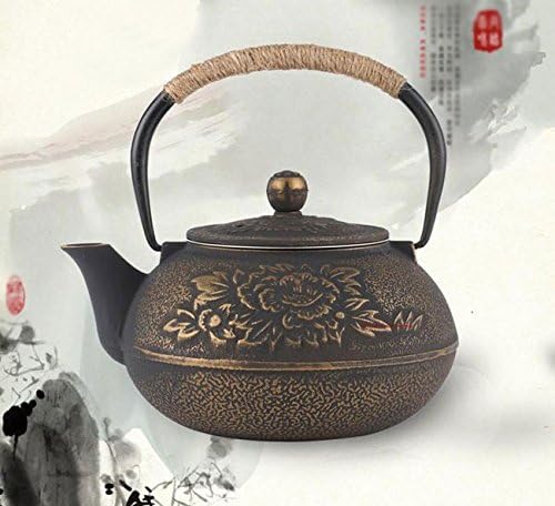 Japanese Style 900ml Cast Iron Kettle Tetsubin Teapot Comes with Strainer