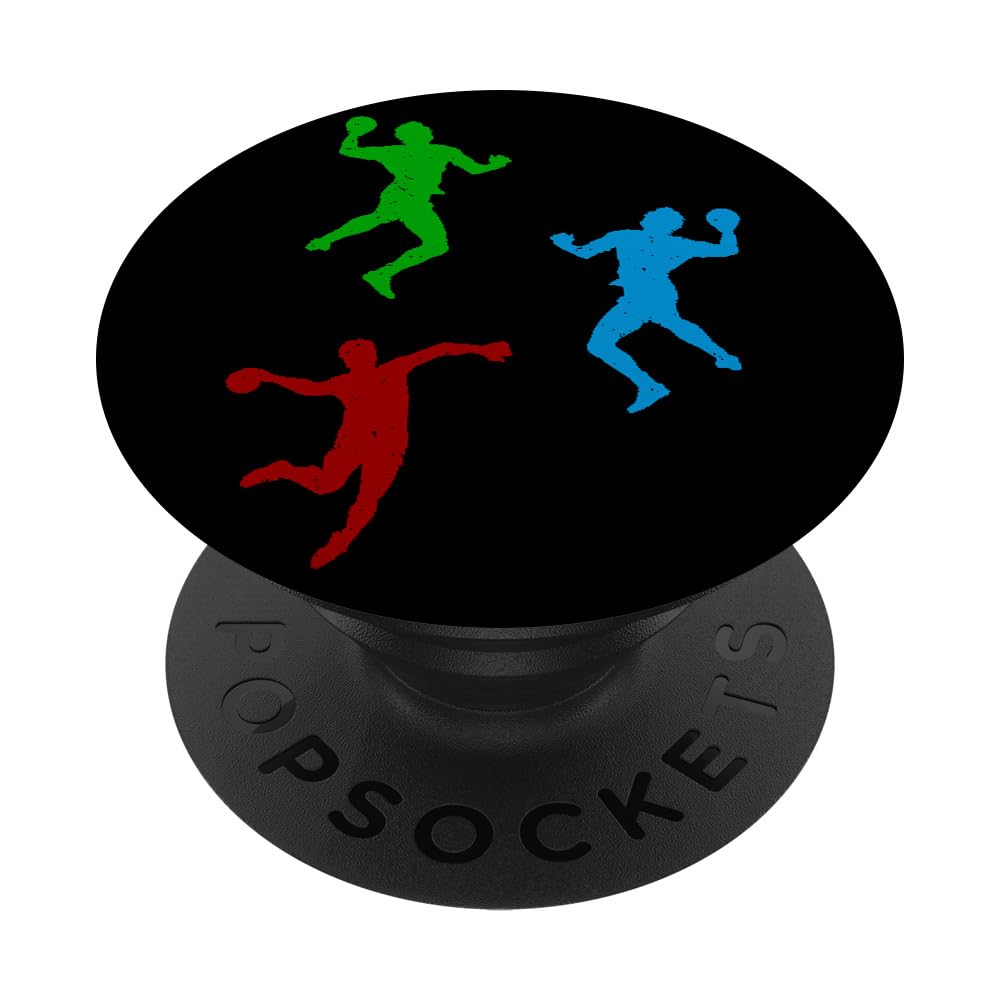 Handball Player Silhouette Handball Silhouette Handball PopSockets Swappable PopGrip