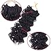 14'Wavy Senegalese Twist Free Ends Synthetic Braiding Hair Extensions 35 Roots/Pack 85g Kanekalon Ombre Jumbo Crochet Braids Pre-looped Hair (3 pcs 14 inch, 1b)