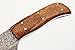 GladiatorsGuild 64 Custom Handmade Damascus Steel Skinner Hunting Knife Fixed Blade Small Skinning Knife with Gut Hook (Walnut Wood)