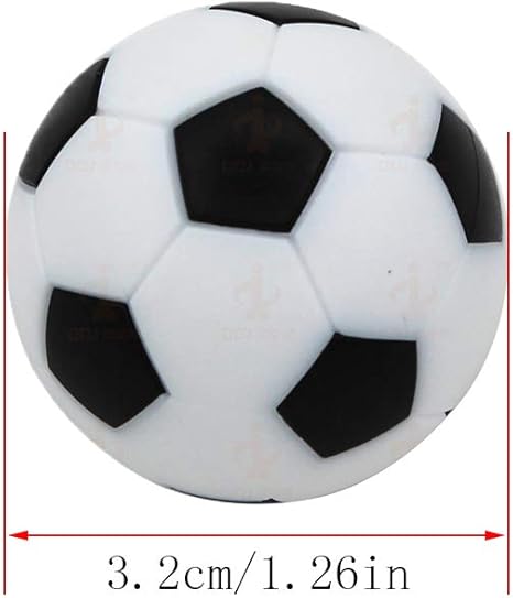 GZQ Mini Pelotas de Fútbol para Mesa 10 pcs 32 mm Juguete Balones ...