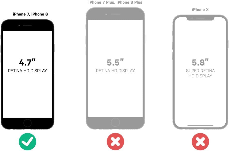 OtterBox SYMMETRY SERIES Case for iPhone SE (2nd gen - 2020) and iPhone 8/7 (NOT PLUS) - Retail Packaging - BLACK