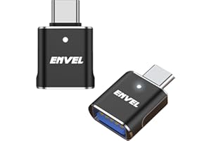 ENVEL USB to USB C Adapter, 2 Pack USB3 5Gbps High Speed Data Transfer, OTG Converter Thunderbolt3 4 Compatible with Apple iWatch iPhone 15 16 Pro Max iPad Air 4 5 Mini 6