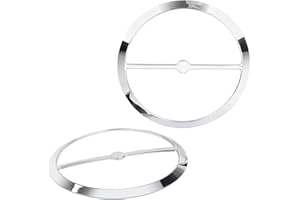 YDLMT 1 Pair Chrome Motorcycle Speaker Covers Trim Grill Caps for Harley Touring Electra Glide Street Glide Ultra Limited Tri Glide FLHTK FLHTCU 2014-2023
