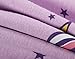 Hsctek Girls' Pajamas Set, Children' Short PJS, Kids' Cotton Sleepwear Clothes(5, Purple Unicorn 1)