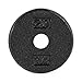 CAP Barbell Standard Free Weight Plate, 1-Inch, 2.5-Pound, Black