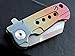 Eafengrow EF202 Mini Pocket Knife Folding Knife with S35VN Blade Titanium Alloy Handle Outdoor Camping Knives EDC Tool (colorful)