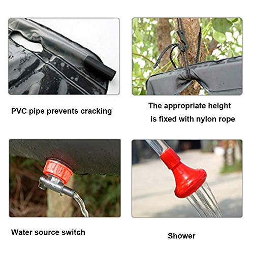 Portable Camping Shower Bag,Solar Portable 5 Gallons/ 20L Camping