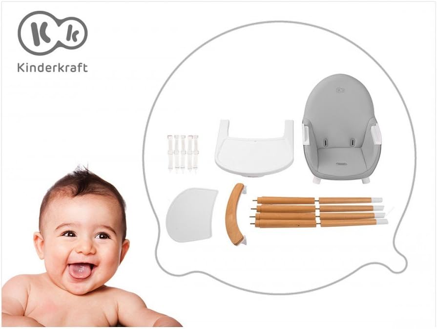 Fini Chaise Haute Bebe 2en1 Style Scandinave Nordique Blanc Amazon Fr Cuisine Maison