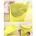 Marsoul MS-00036 123, Magic Saksak Gloves Wash ScrubberHeat Resistant Reusable Brush Silicone Scrubber for Cleaning, Household, Dish, Medium, Yellow