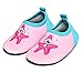 JIASUQI Baby Outdoor and Indoor Slip on Beach Walking Water Shoes for Swim River Pool,Starfish Pink 6-12 Months