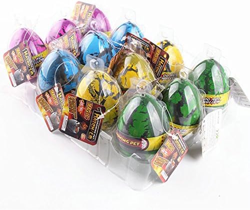 Hatchables Toy Large Size 12pcs/set Water Hatching Inflation Dinosaur Egg Novelty Toys Cracks Grow Egg Educational Toys For Baby Boy -54