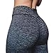 Women Sexy Yoga Pants/Leggings| |Tummy Control & Butt Lifter | Ruched Scrunch| Colombian Design| Gray XL 10-13