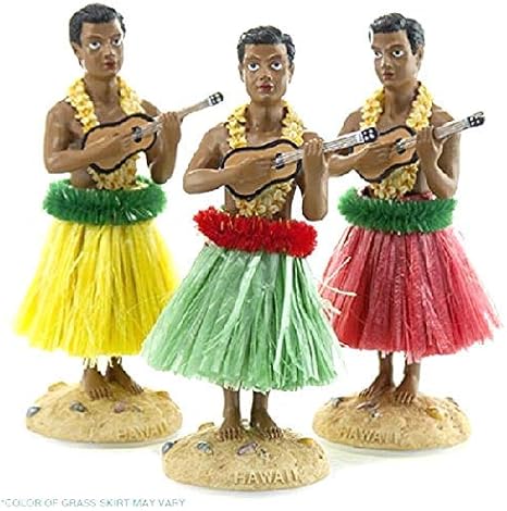 hawaiian dashboard hula boy doll